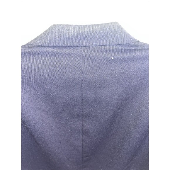 Pierre Cardin Suit Jacket Men’s Size 42L Blue 100% Worsted Wool Missing Button - Picture 9 of 12